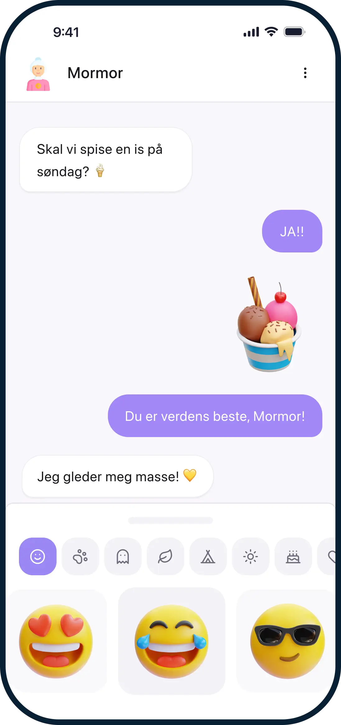 Sikker chat for barn og familier