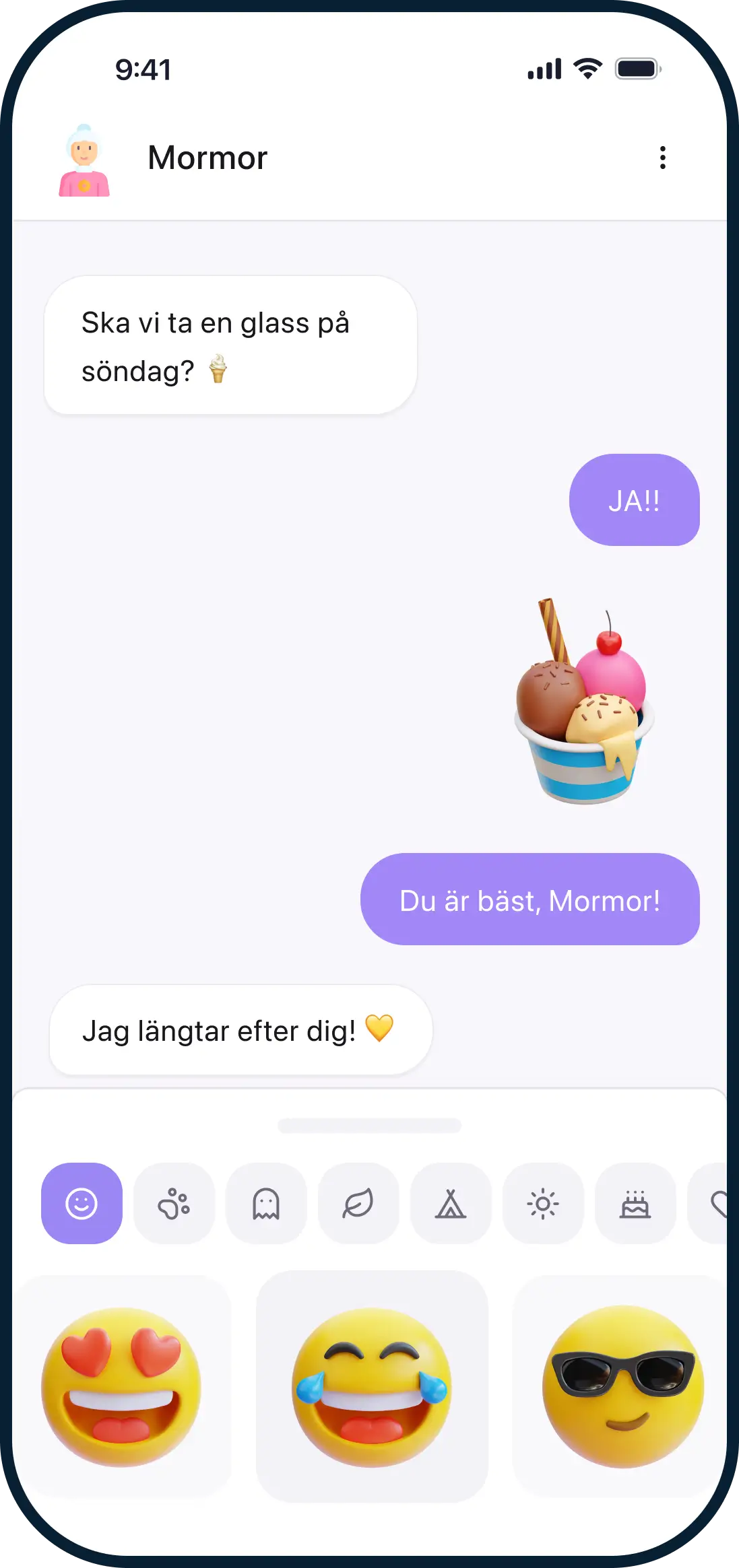 Säker chatt för barn och familjer